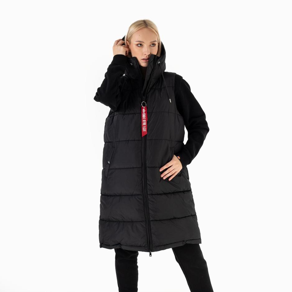 Bezrękawnik Alpha Industries Long Puffer Vest WMN 10800203 - czarny