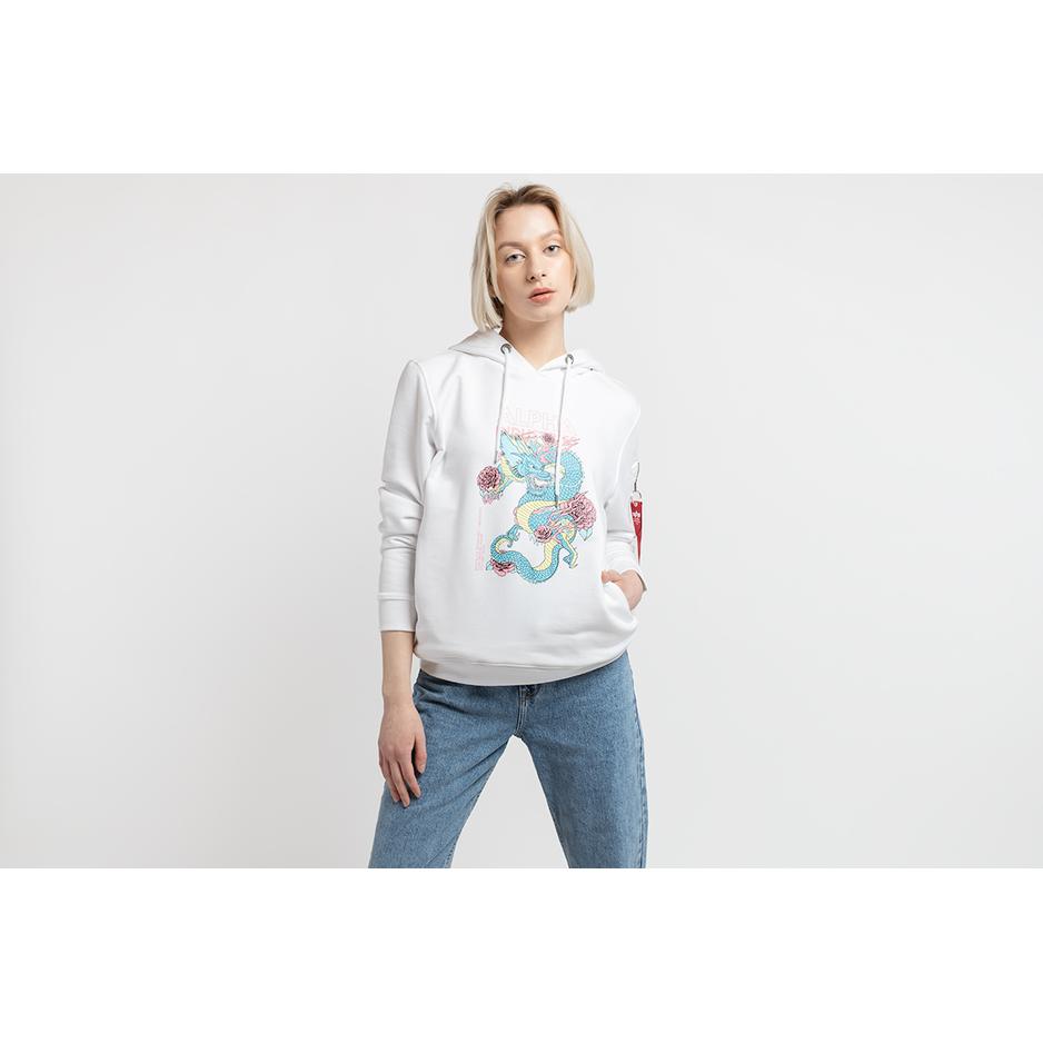 Bluza Alpha Industries Heritage Dragon Hoody 10604209 - biała