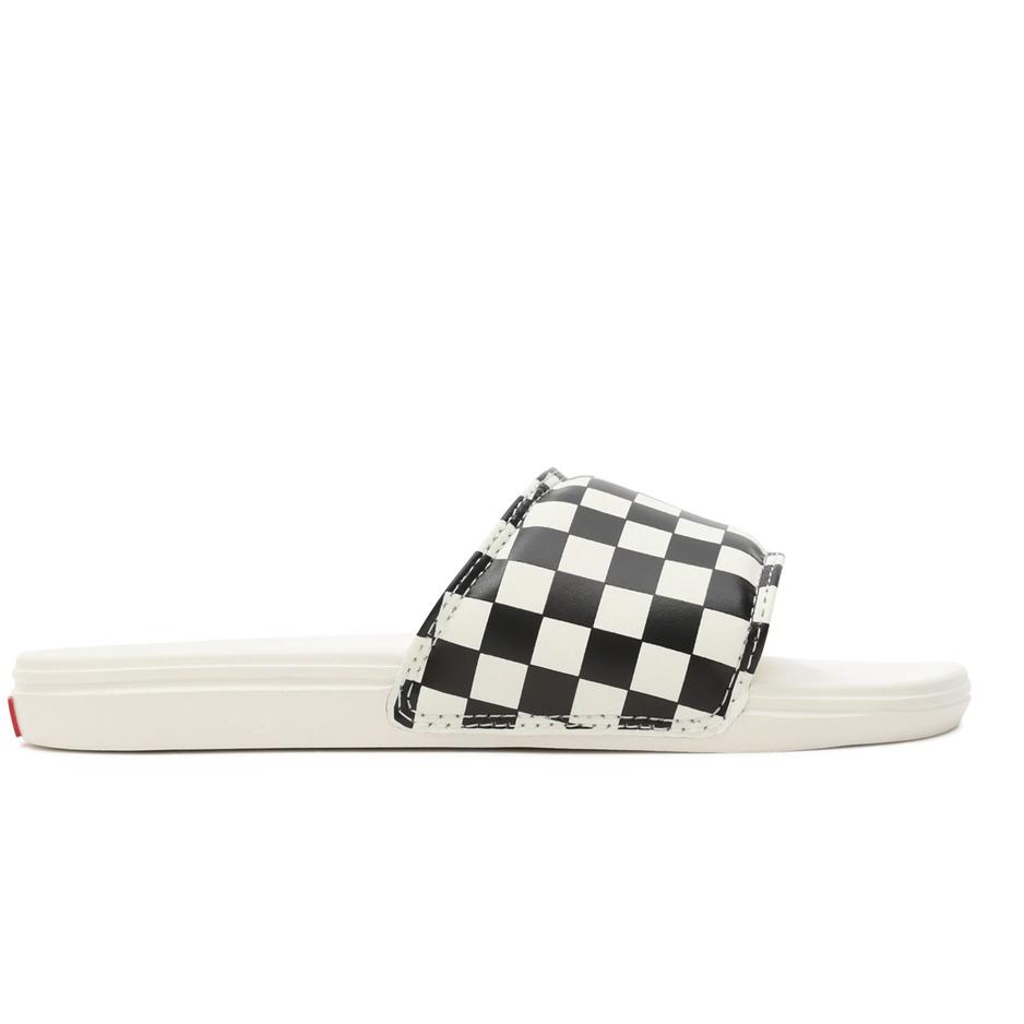 Klapki Vans Checkerboard La Costa Slide-On VN0A5HFER6R1 - biało-czarne