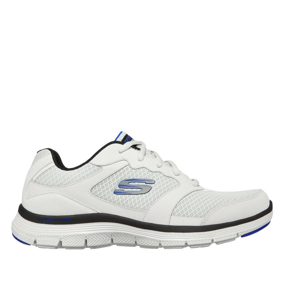 Buty męskie Skechers Flex Advantage 4.0 232225WBK - białe
