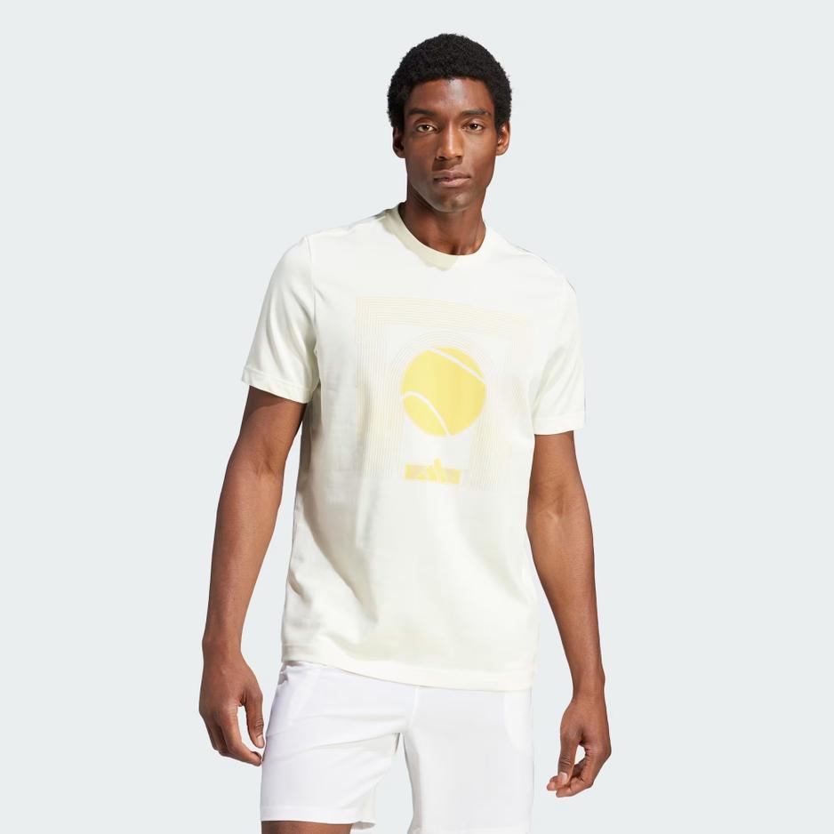 Koszulka adidas Aeroready Tennis ARC De Ball IS2414 - biała