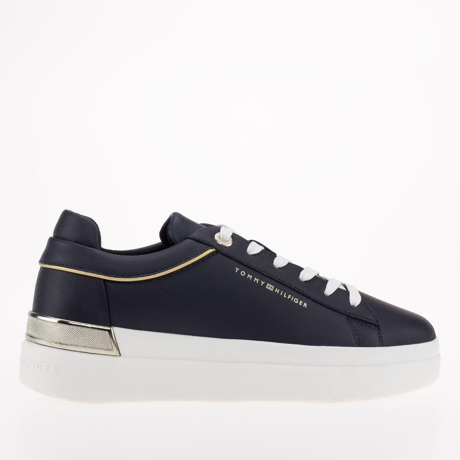 Buty Tommy Hilfiger Lux Metallic Cupsole FW0FW07030-DW6 - granatowe