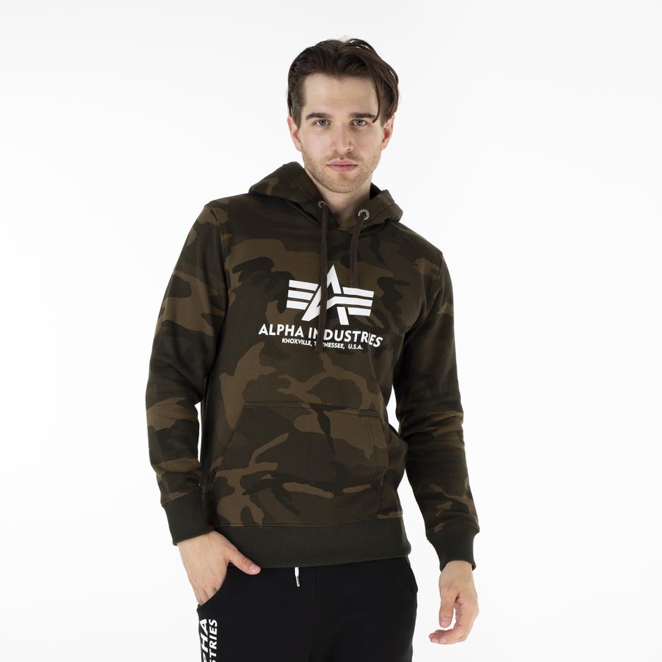 Bluza Alpha Industries Basic Hoody Camo 178312C239 - multikolor