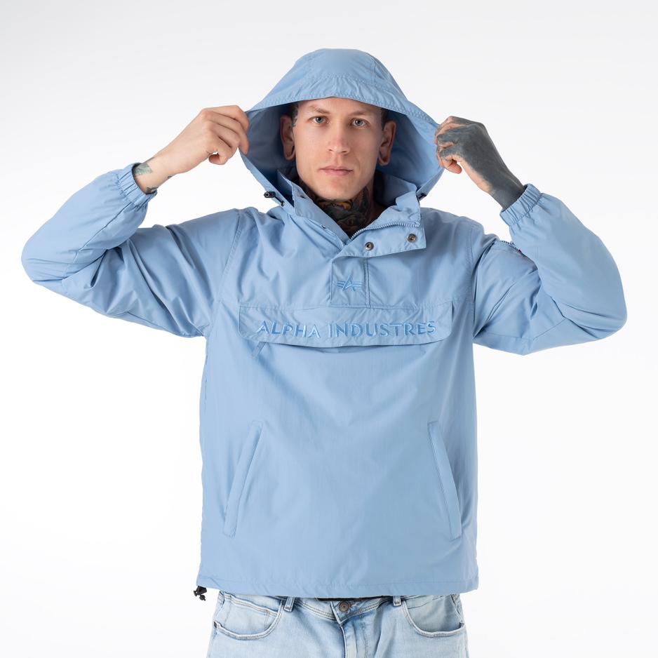 Kurtka Alpha Industries Embroidery Logo 106100513 - niebieska