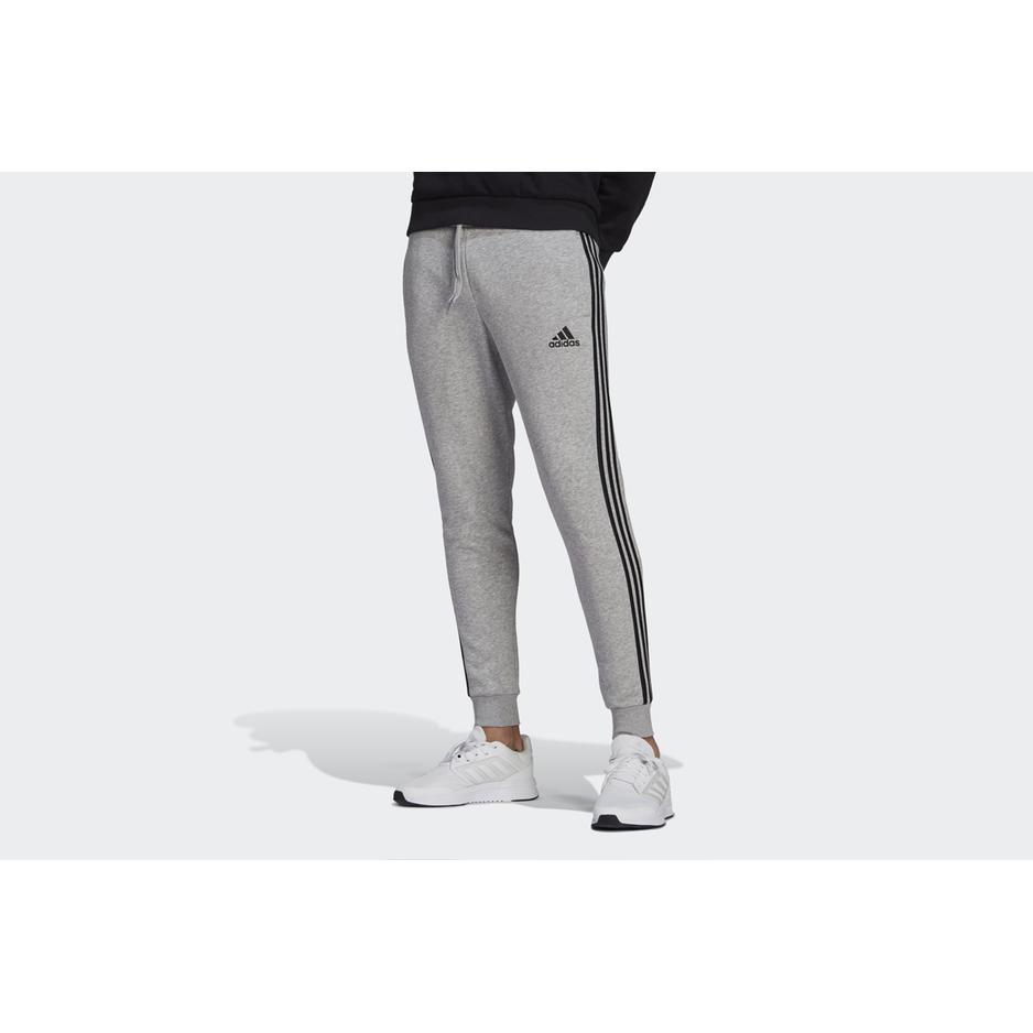 Spodnie adidas Essentials Slim 3-Stripes GM1091 - szare