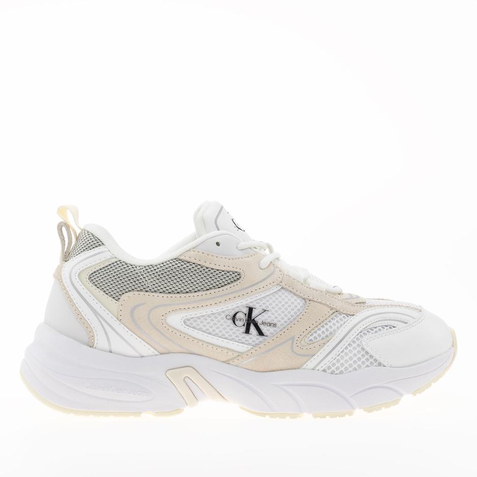 Buty Calvin Klein Retro Tennis Su-Mesh WN YW0YW00891-02Y - beżowe