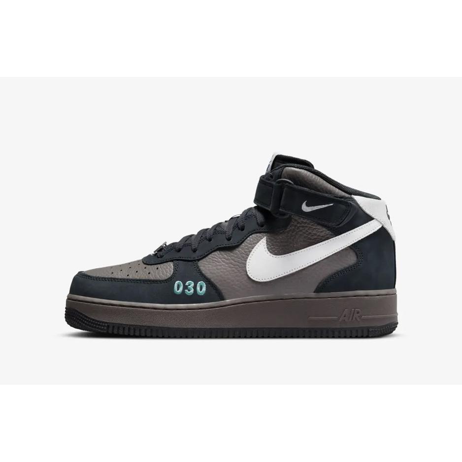 Buty Nike Air Force 1 Mid DR0296-200 - szaro-czarne