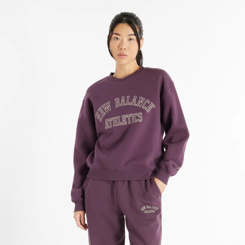 Bluza New Balance WT43516PLN - fioletowa