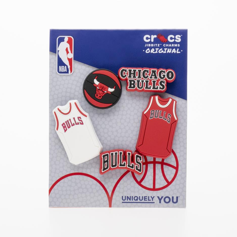 Przypinki Crocs Jibbitz NBA Chicago Bulls 5P 10011280 - multikolor