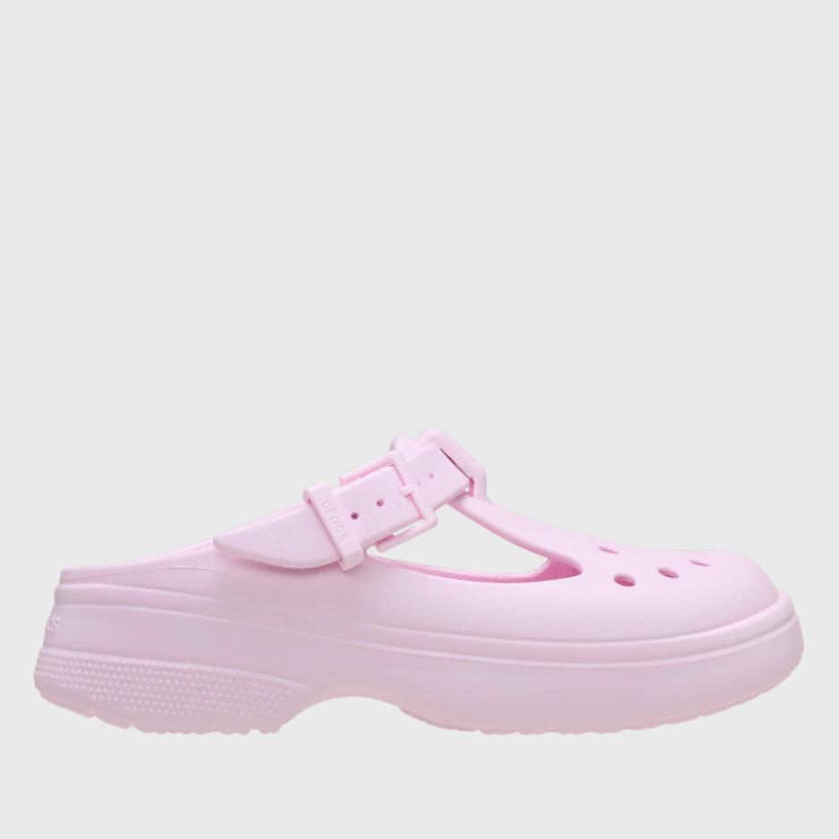 Klapki damskie Crocs Classic Mary Jane 210581-6ZW - różowe