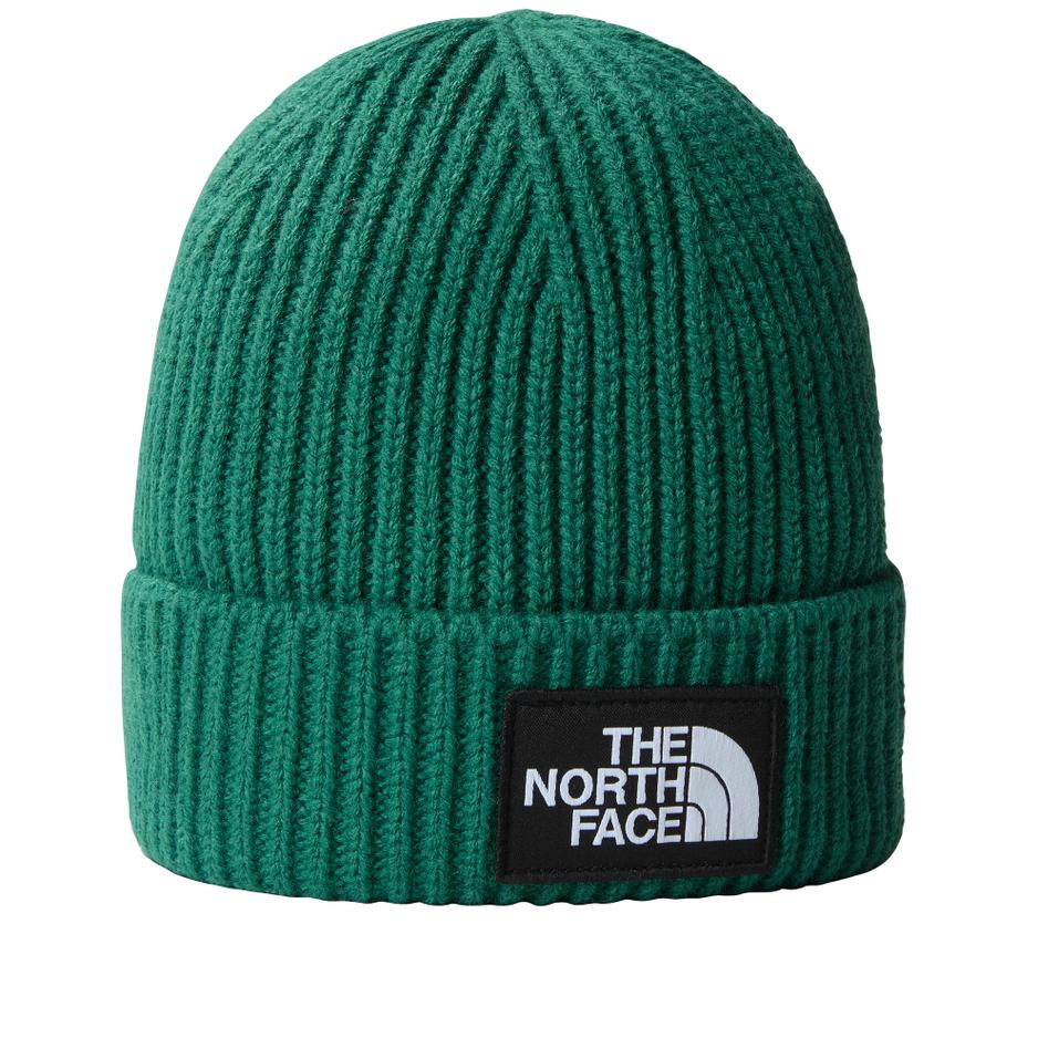 Czapka The North Face Logo Box Beanie 0A3FJXNL11 - zielona