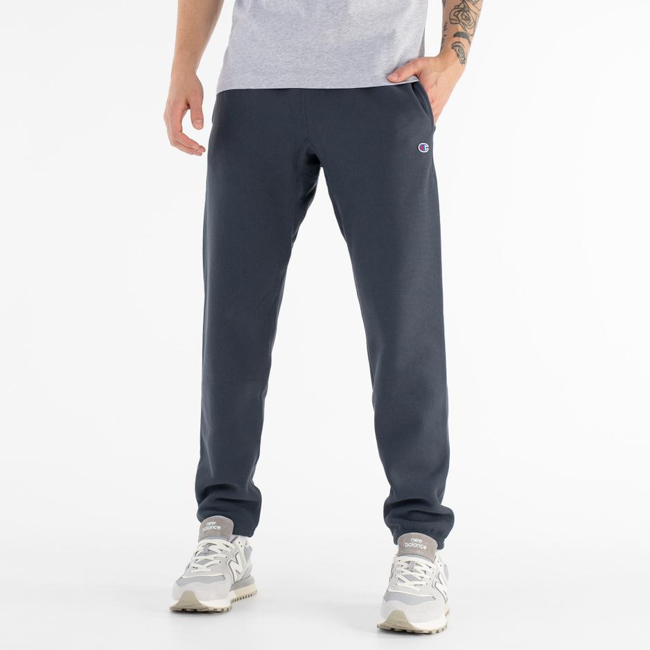Spodnie Champion Elasticated Cuffs Reverse Weave Joggers 216540-BS551 - granatowe