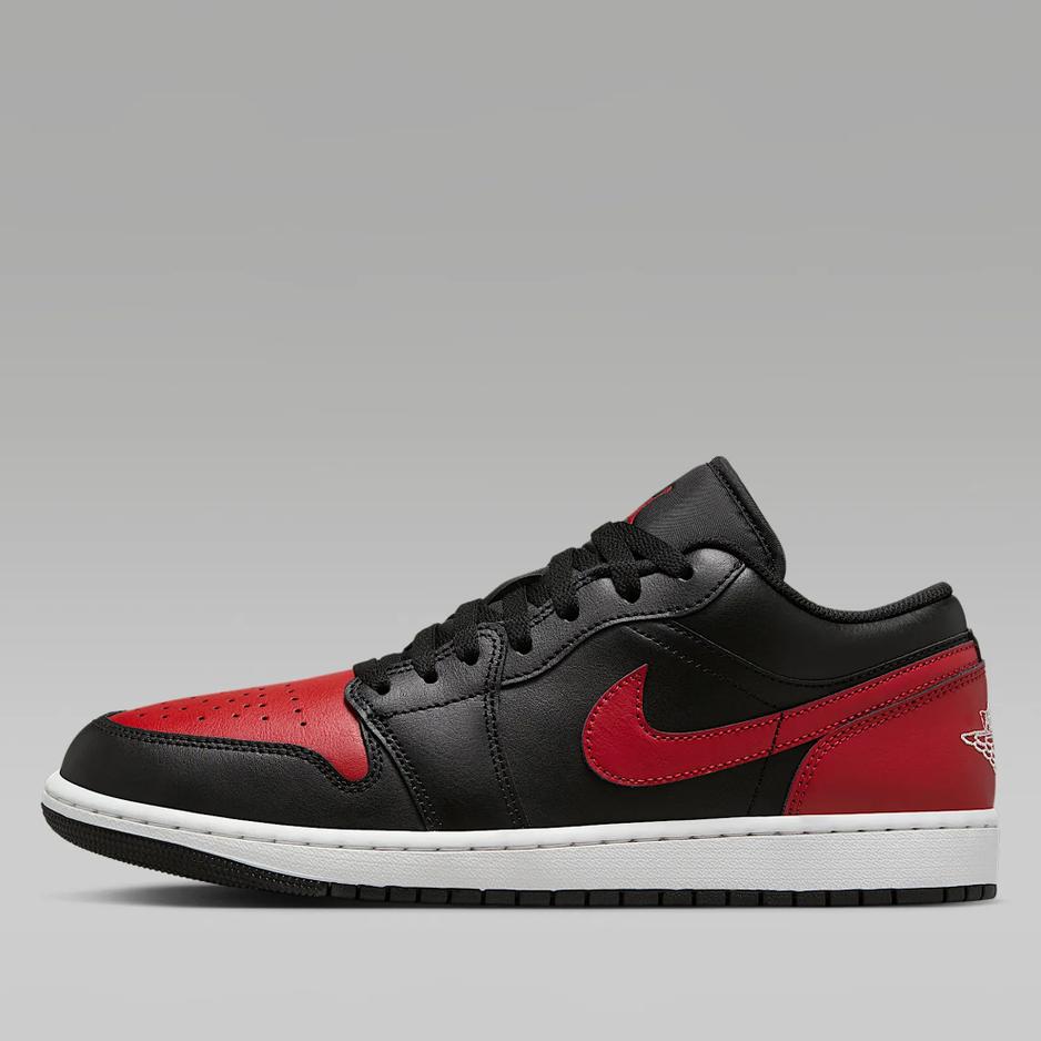 Buty Nike Air Jordan 1 Low 553558-067 - czarno-czerwone