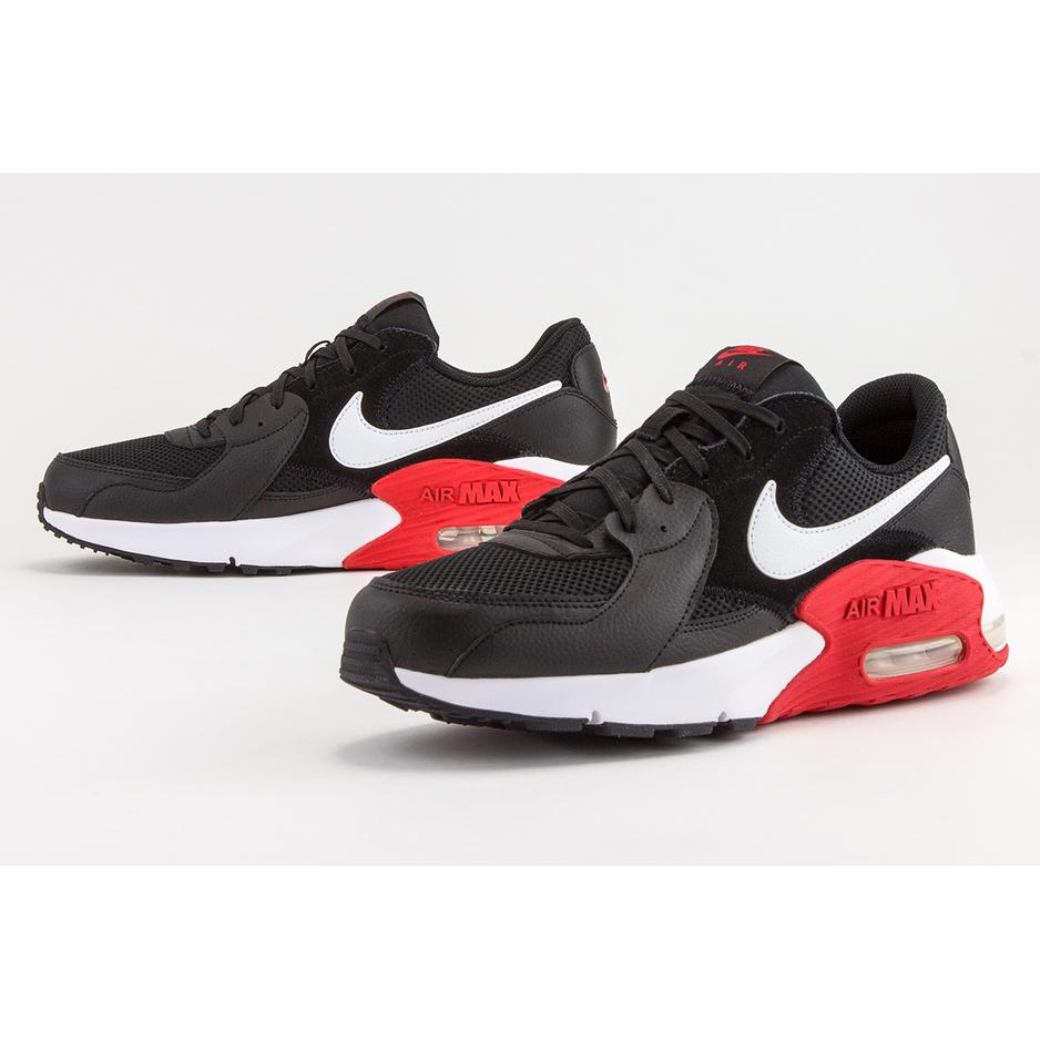 BUTY NIKE AIR MAX EXCEE CD4165-005 MĘSKIE, CZARNO-CZERWONE