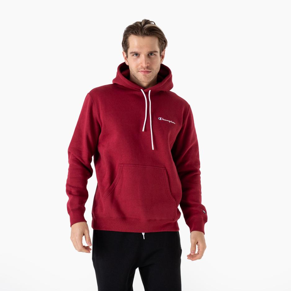 Bluza Champion Small Script Logo Fleece 219208-RS508 - bordowa