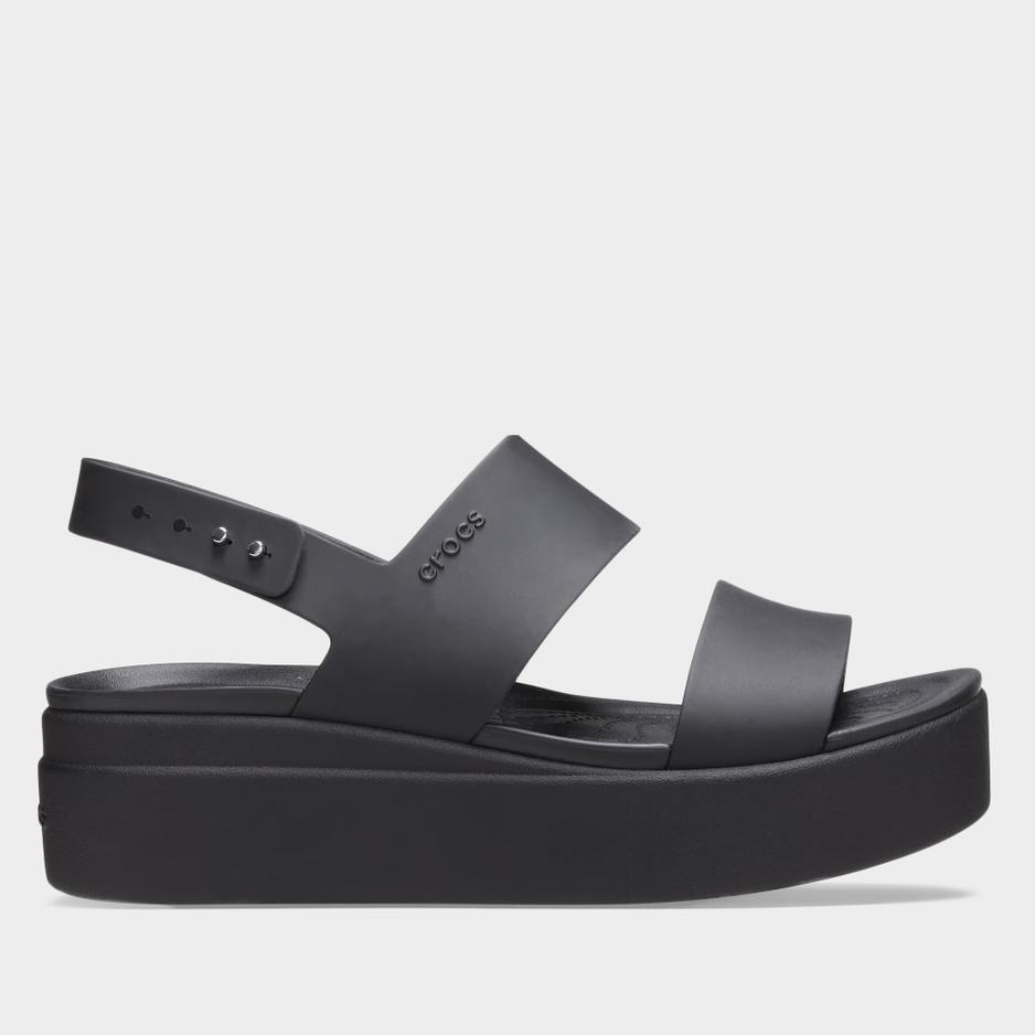 Klapki Crocs Brooklyn Low Wedge 206453-060 - czarne