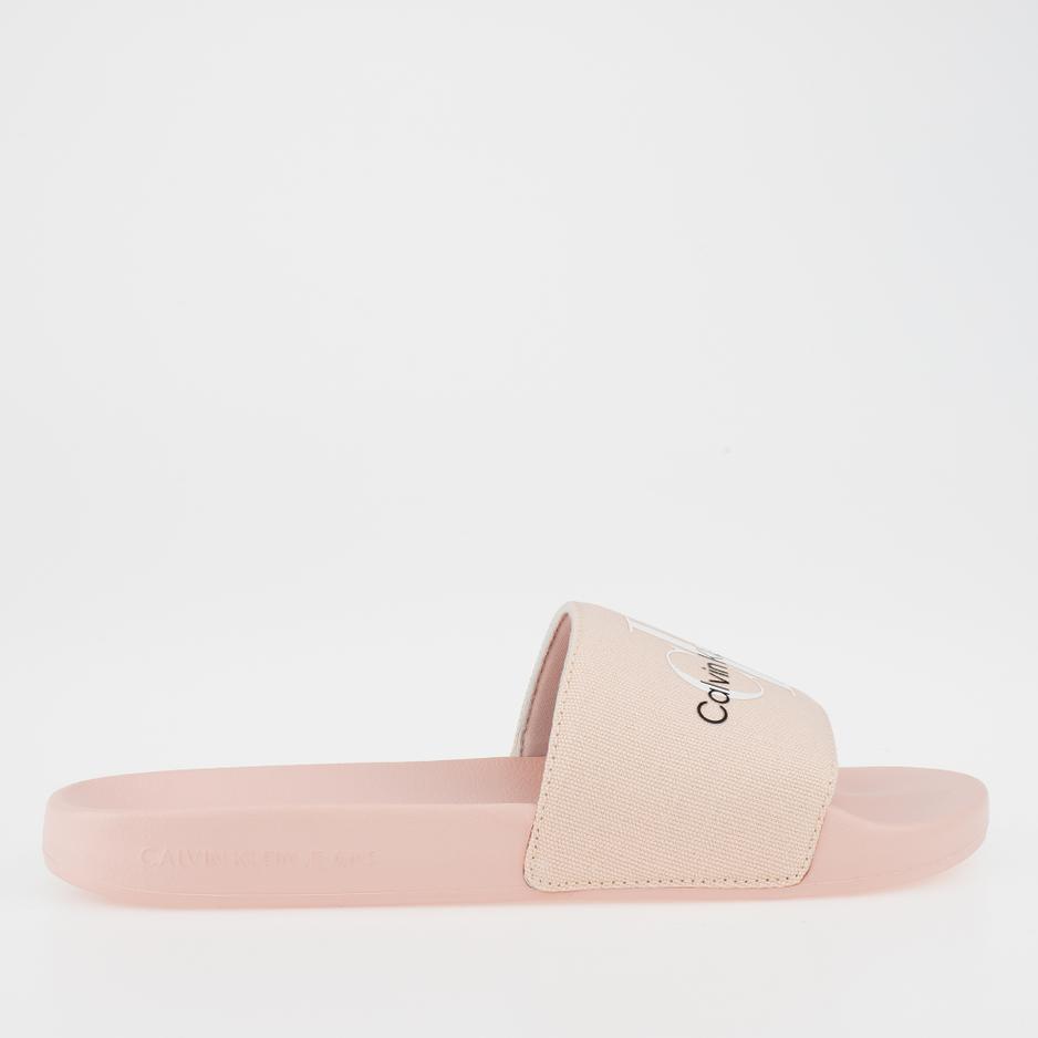 Klapki Calvin Klein Slide Monogram CO YW0YW00103-0JW - różowe