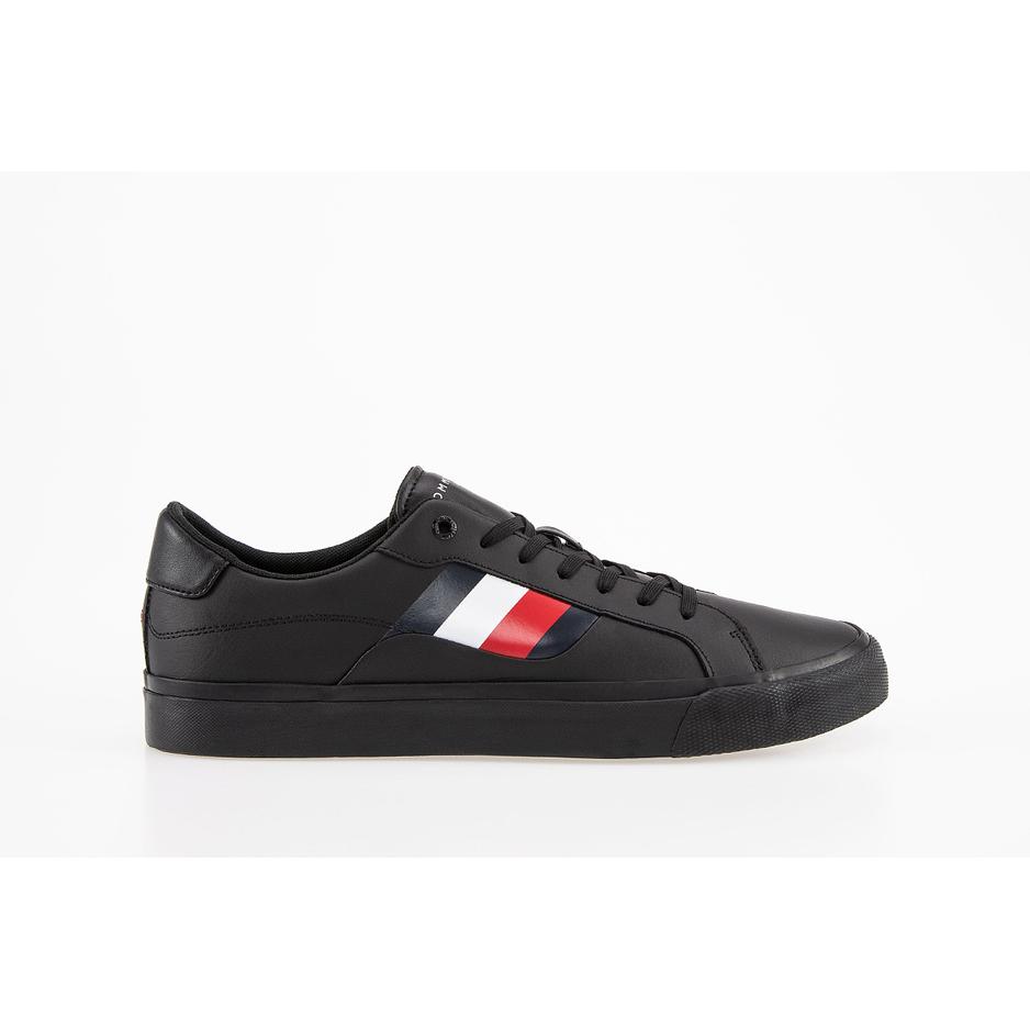 Buty Tommy Hilfiger Signature Detailing Leather Trainers FM0FM04140-BDS - czarne
