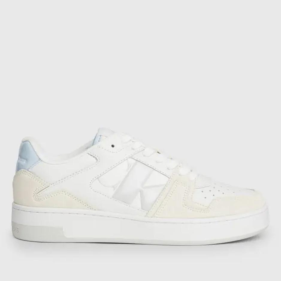 Buty Calvin Klein Basket Cupsole Low Mix NBS YW0YW01388-0LB - białe