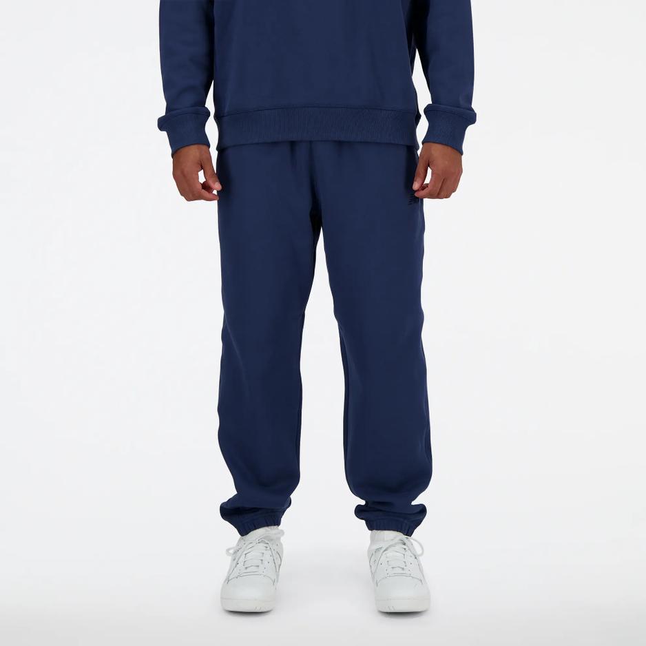 Spodnie New Balance MP41508NNY - granatowe