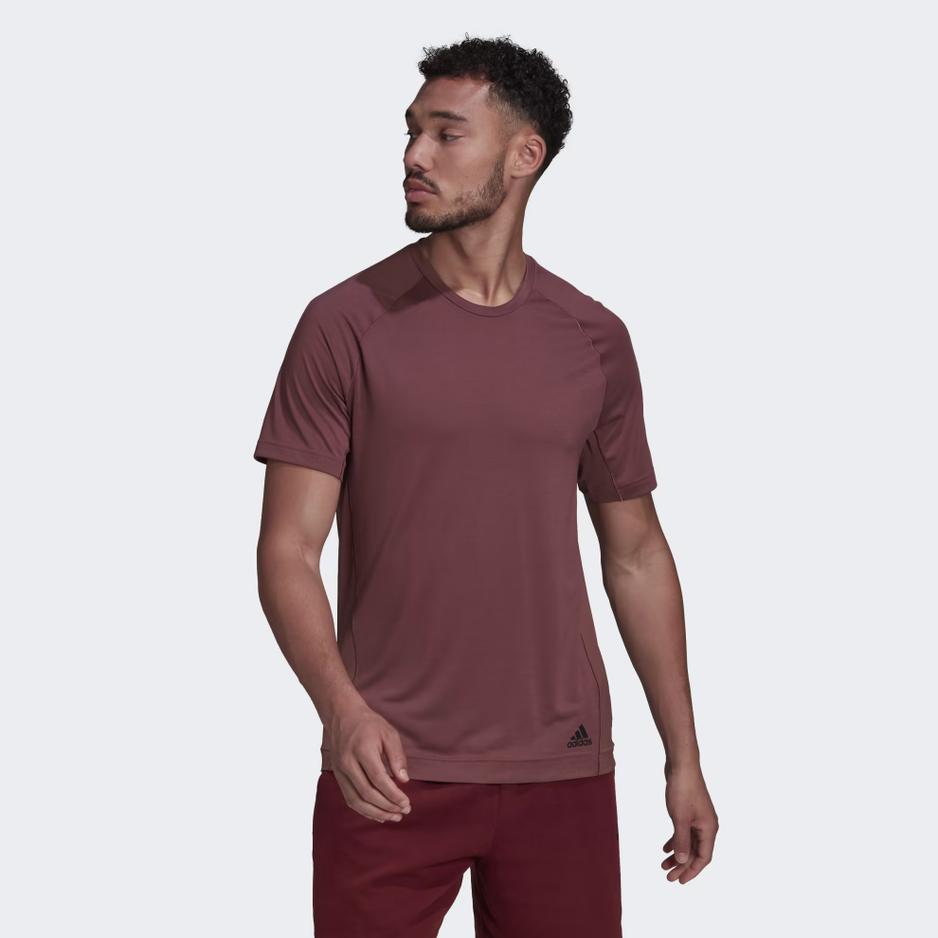 Koszulka adidas Yoga Training HC2642 - bordowa