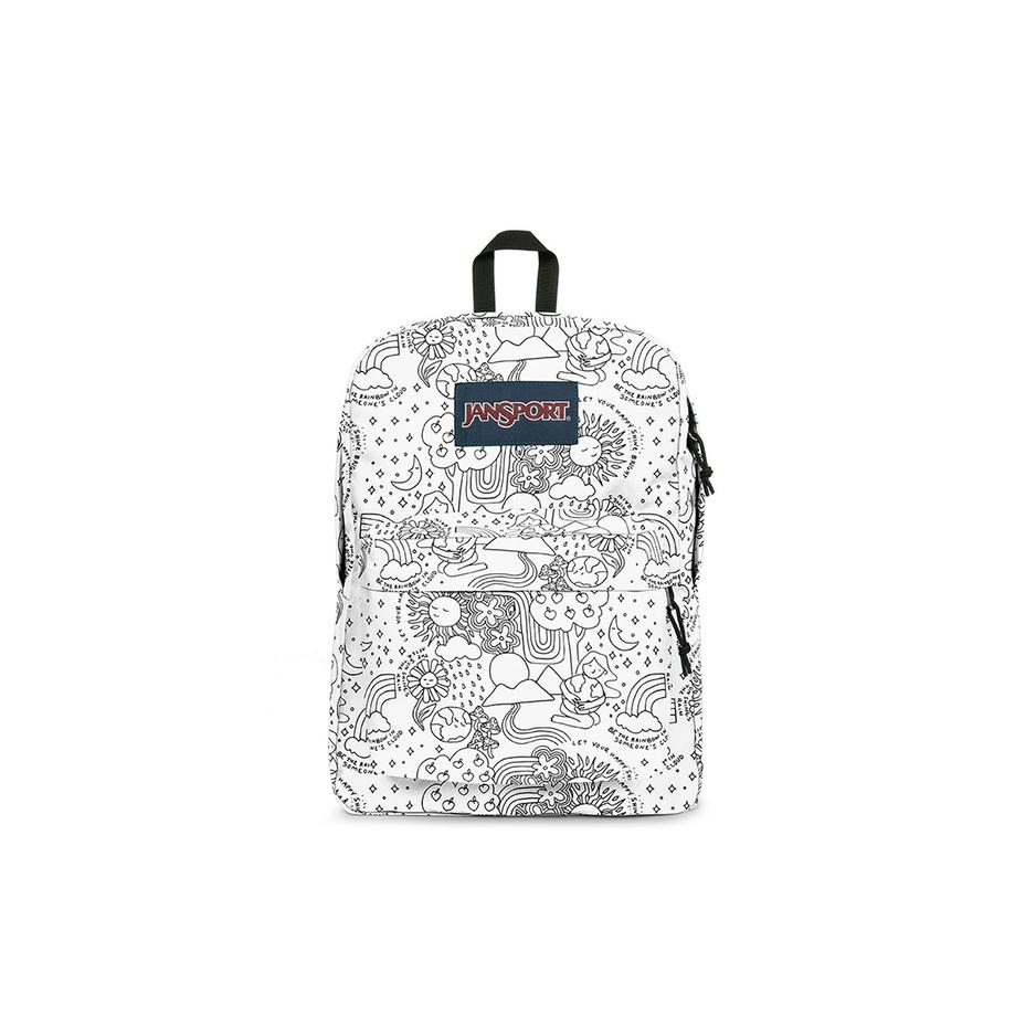 Plecak JanSport SuperBreak One EK0A5BAGW231 - biało-czarny