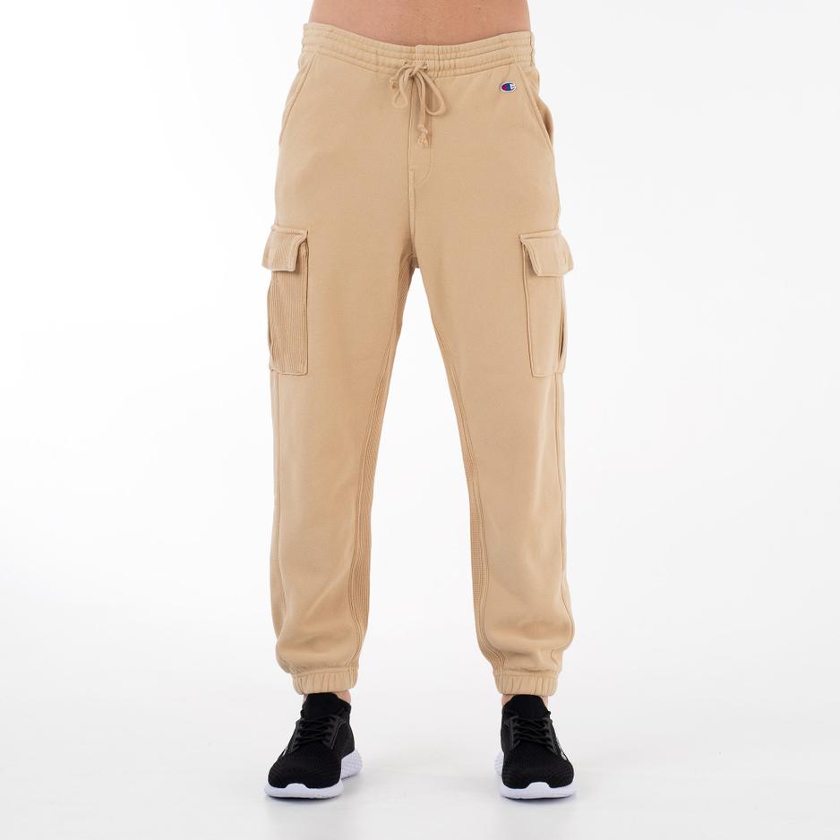 Spodnie Champion Elastic Cuff Cargo Pants 218645-MS039 - beżowe