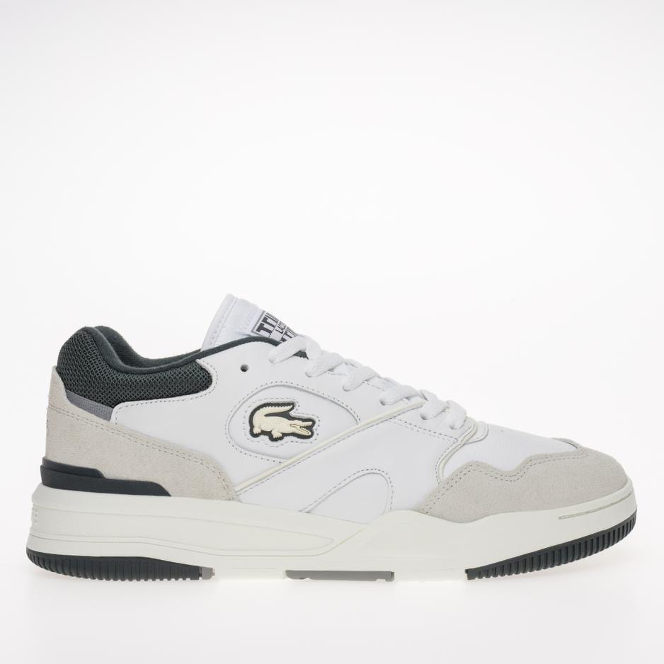 Buty Lacoste Lineshot Mesh Collar Leather Trainers 746SMA0088-1R5- białe
