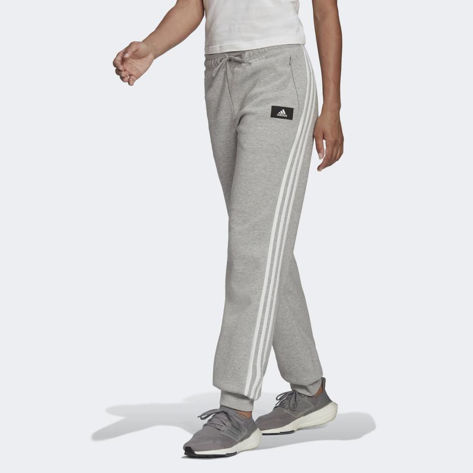 Spodnie adidas Sportswear Future Icons 3-Stripes Regular Fit H57312 - szare