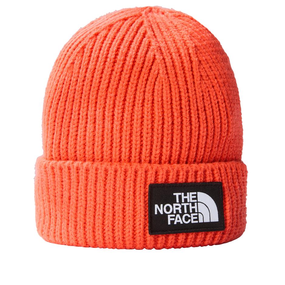 Czapka The North Face Logo Box Beanie 0A3FJXLV31 - pomarańczowa