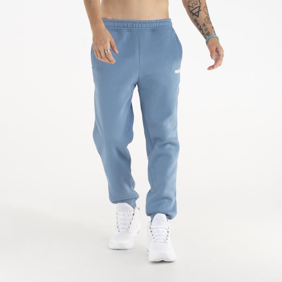【glowny】24FW G MODAL BUTTON PANTS Spodnie Prosto Klasyk Sweatpants Digo Blue KL241MPAN4014
