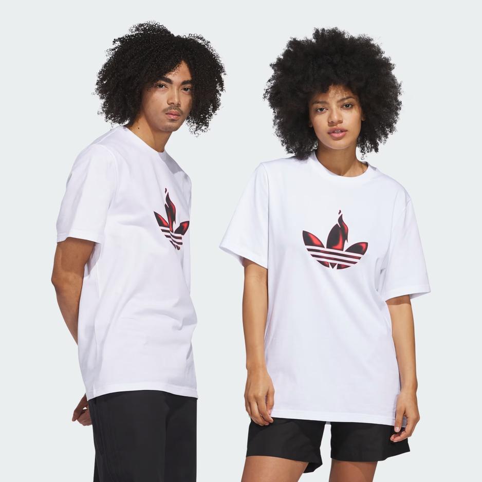 Koszulka adidas Originals Trefoil Torch Tee JD2832 - biała