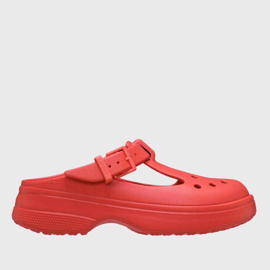 Klapki Crocs Classic Mary Jane 210581-6ZR - czerwone