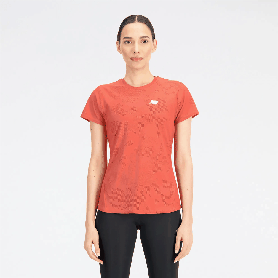Koszulka New Balance WT33281ASU - pomarańczowa
