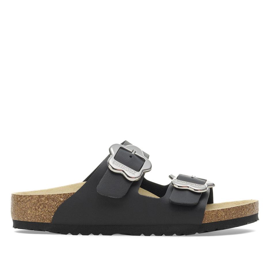 Klapki Birkenstock Arizona Flower Buckle 1029844 - czarne