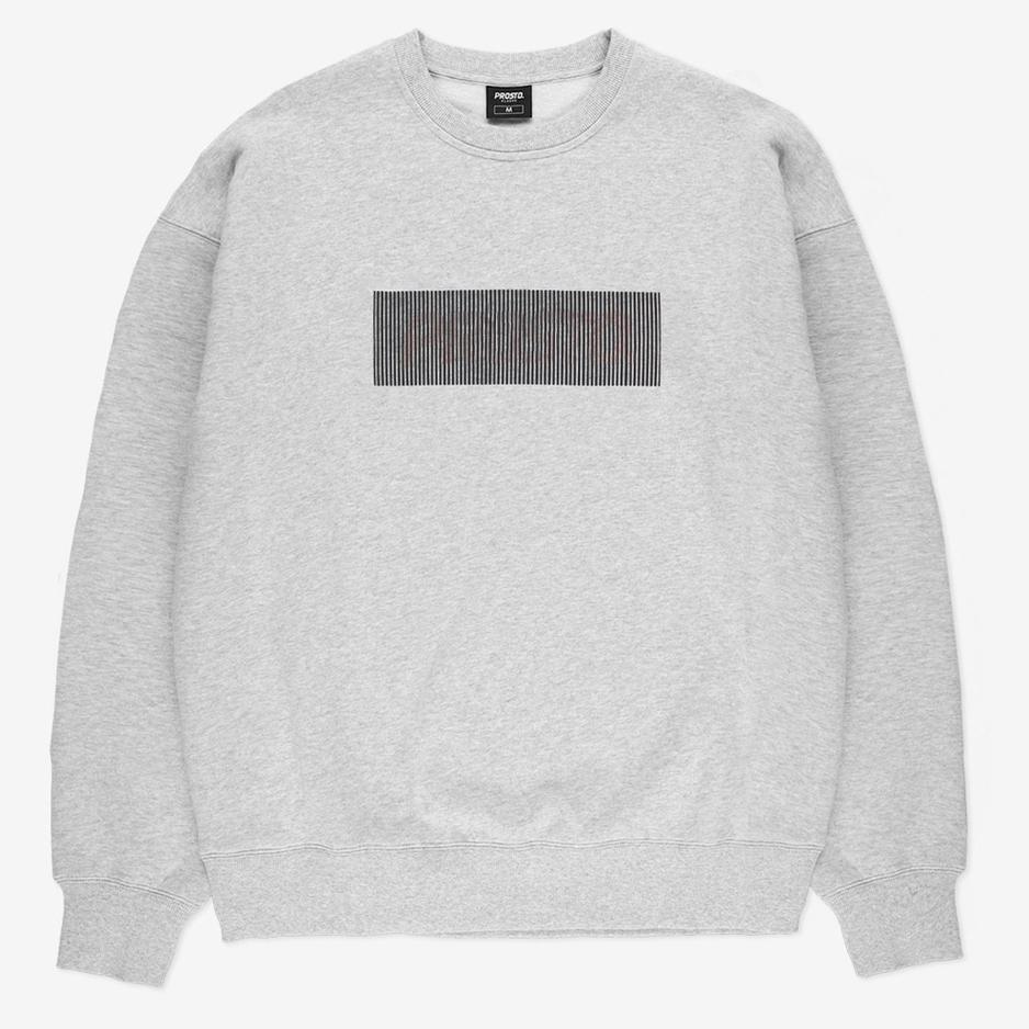 Bluza Prosto Crewneck Cameleo KL242MSWE1032 - szara