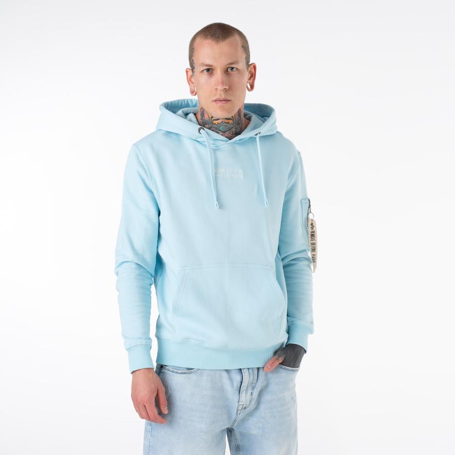 Bluza Alpha Industries Organics EMB Hoody 118350648 - niebieska