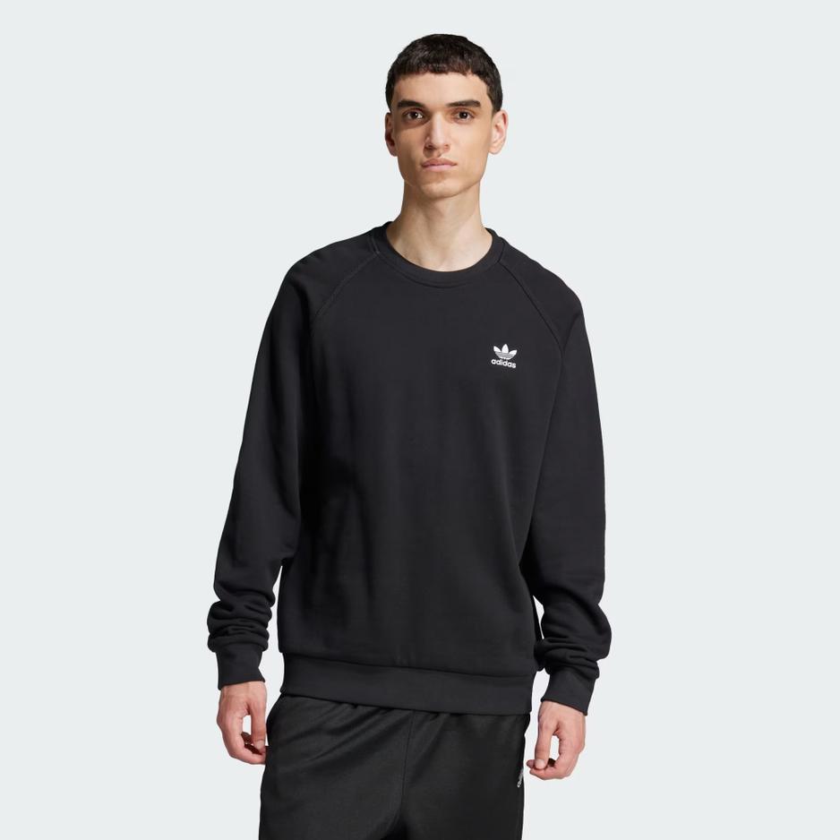 Bluza adidas Trefoil Essentials Crewneck JD2412 - czarna