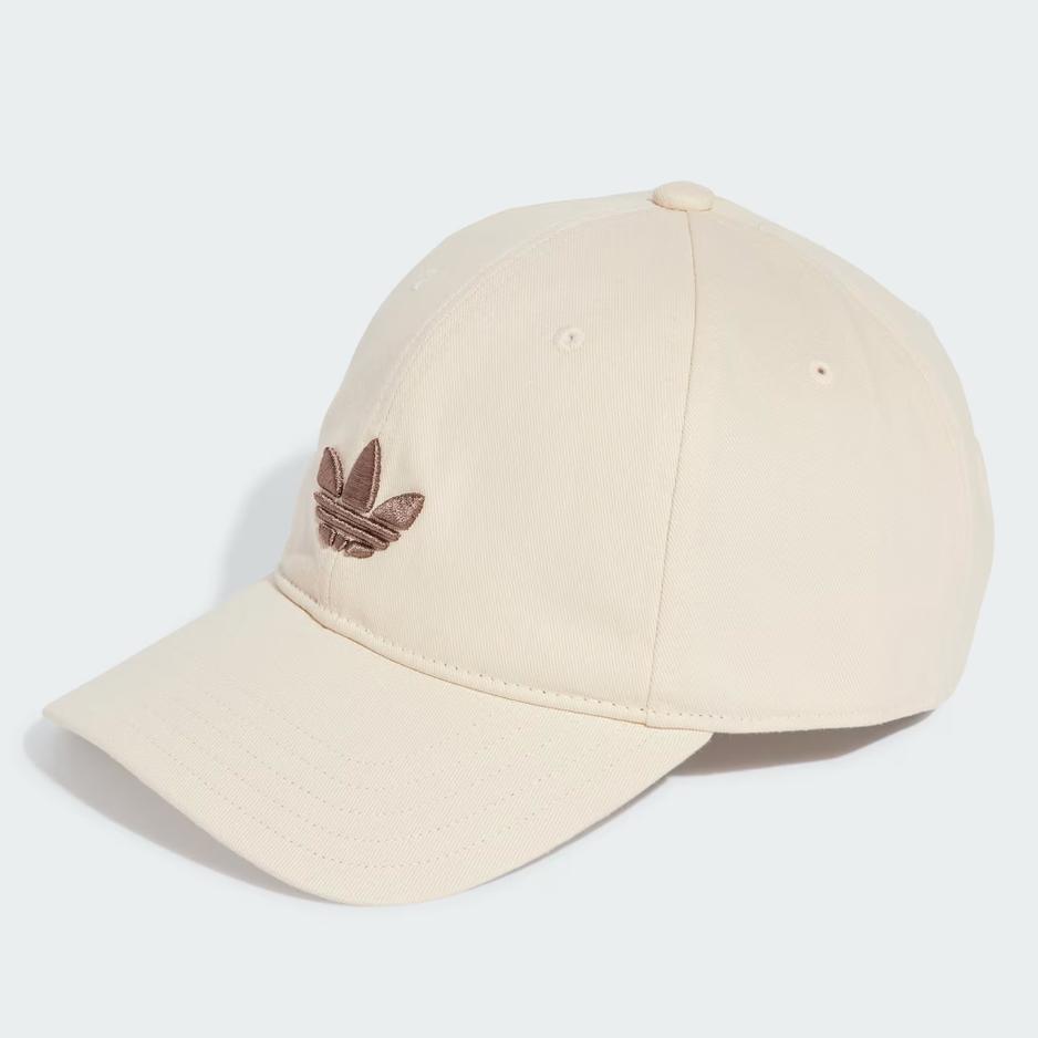 Czapka adidas Originals Adicolor Classic Trefoil Baseball JC6037 - beżowa