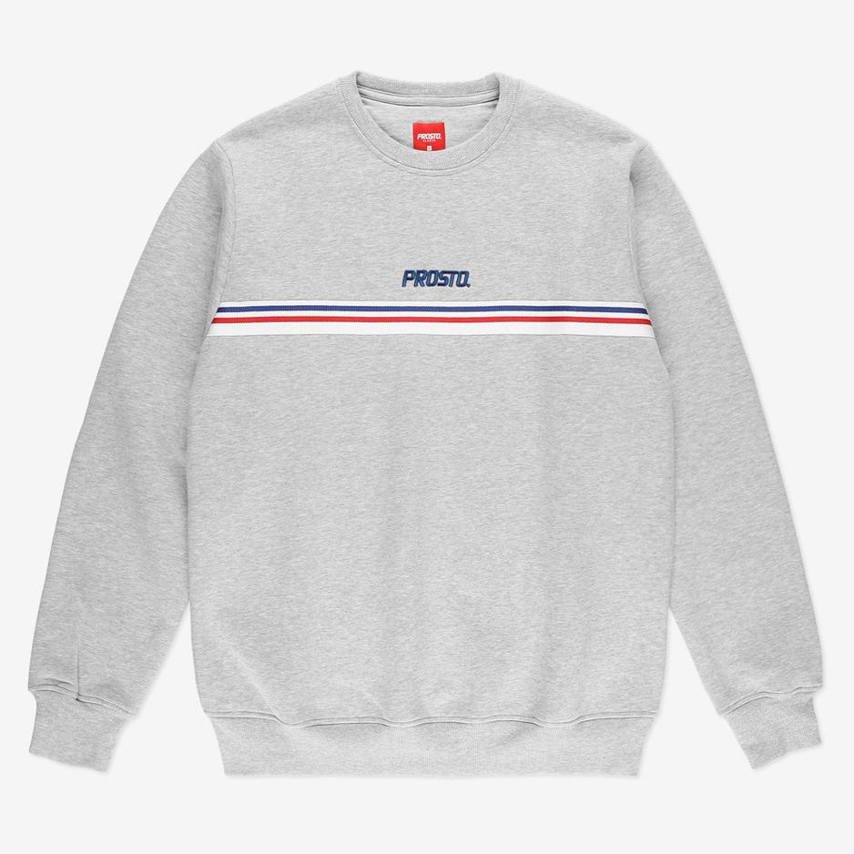 Bluza Prosto Klasyk Crewneck Pate KL231MSWE1051 - szara