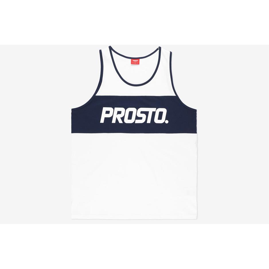 Koszulka Prosto Klasyk Tank Top Fest KL221MTEE4022 - biała