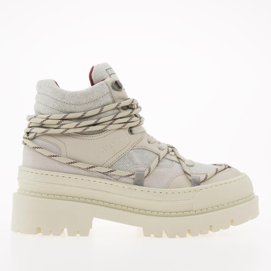 Buty Tommy Jeans TJW Hybrid Boot EN0EN02338-XJS - białe