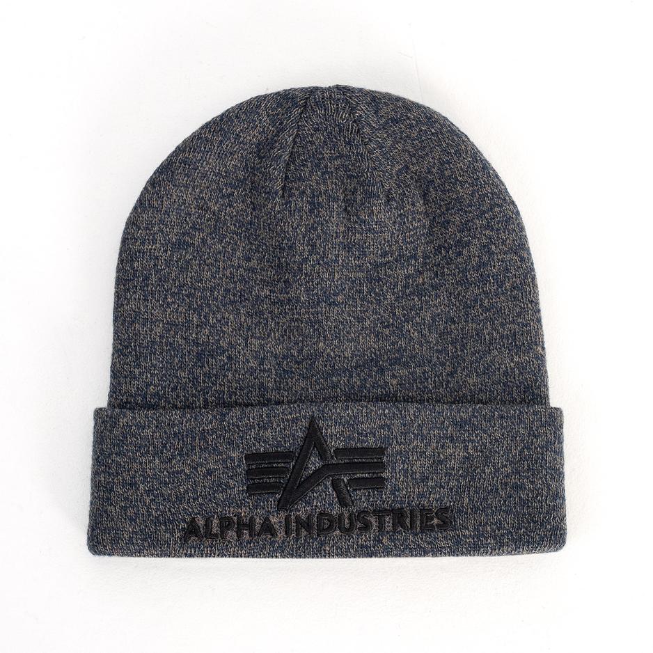 Czapka Alpha Industries Beanie 3D 168910315 - szara