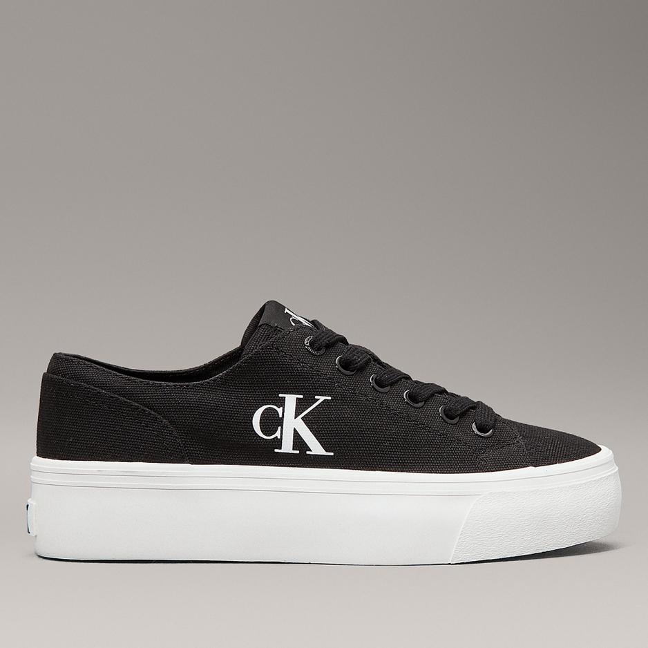 Buty Calvin Klein Vulc Flatform Low CV MG YW0YW01763-0GM - czarne