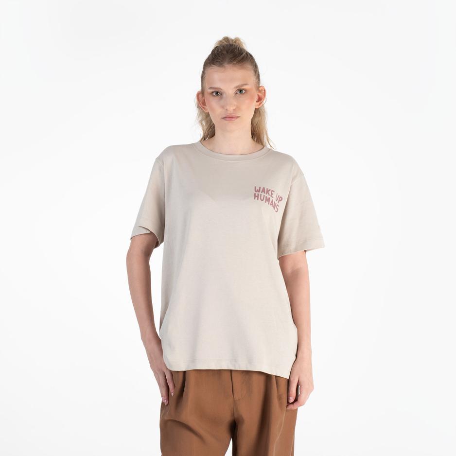 Koszulka Champion Crewneck 117497-ES057 - beżowa