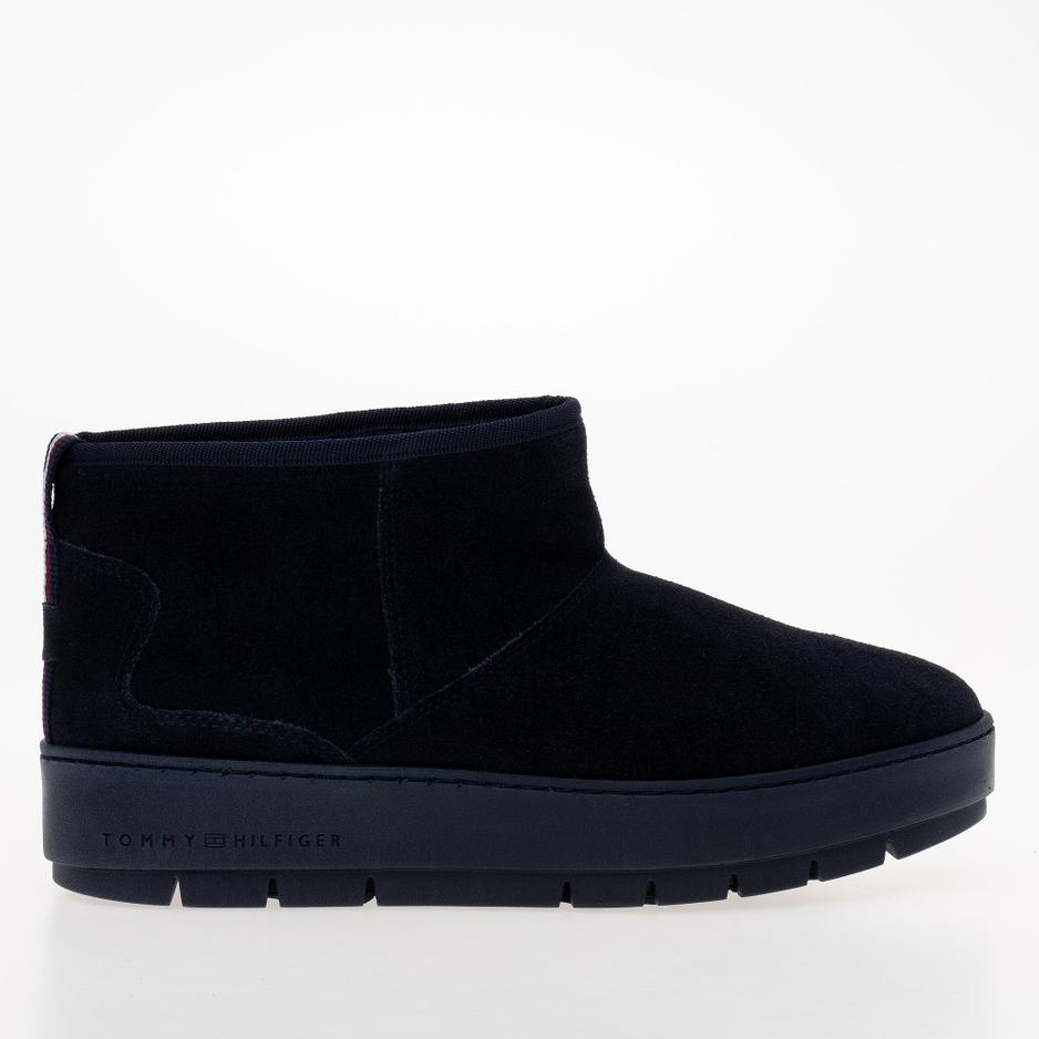 Buty Tommy Hilfiger Cool Suede Snowboot FW0FW07662-DW6 - granatowe