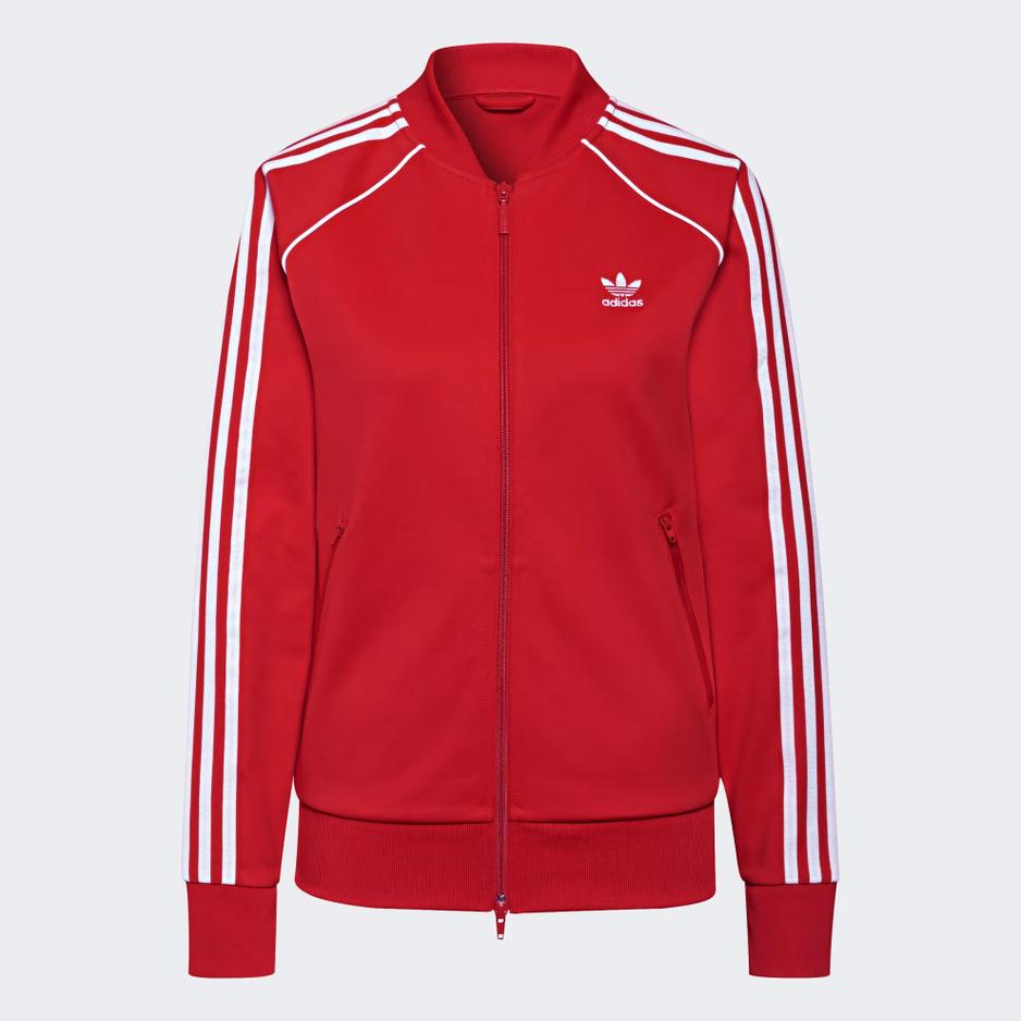 Bluza adidas Originals Primeblue SST Track Jacket H18189 - czerwona