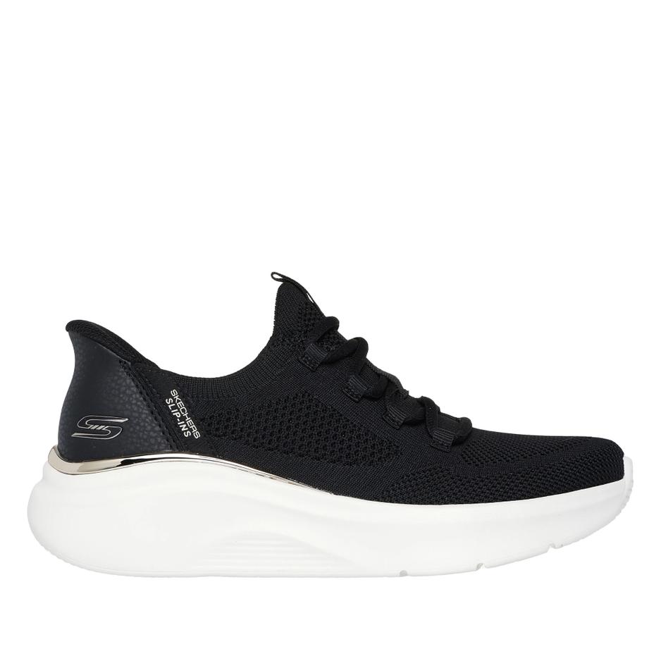 Buty damskie Skechers Slip-ins Bobs Sport B Love Tru Delight 117617BLK - czarne