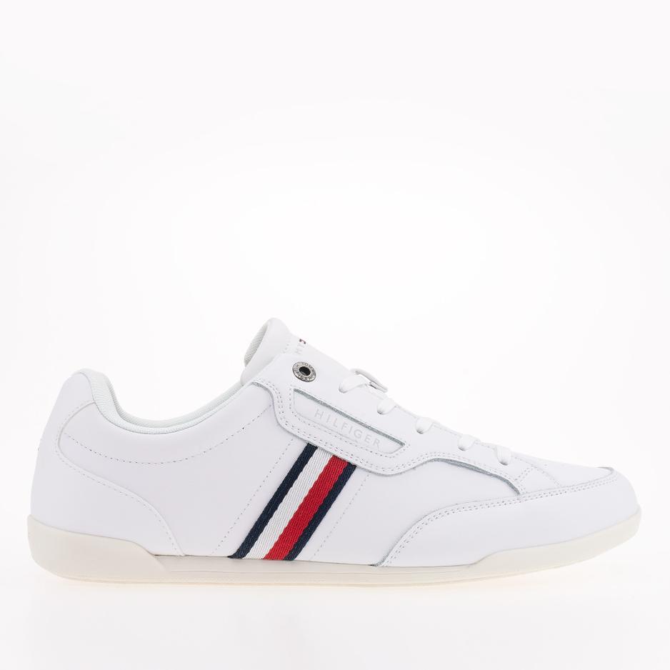 Buty Tommy Hilfiger Classic LO Cupsole Leather FM0FM04277-YBR - białe