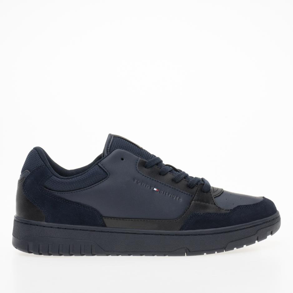 Buty Tommy Hilfiger Basket Core Lth Mix Ess FM0FM05058-DW5 - granatowe